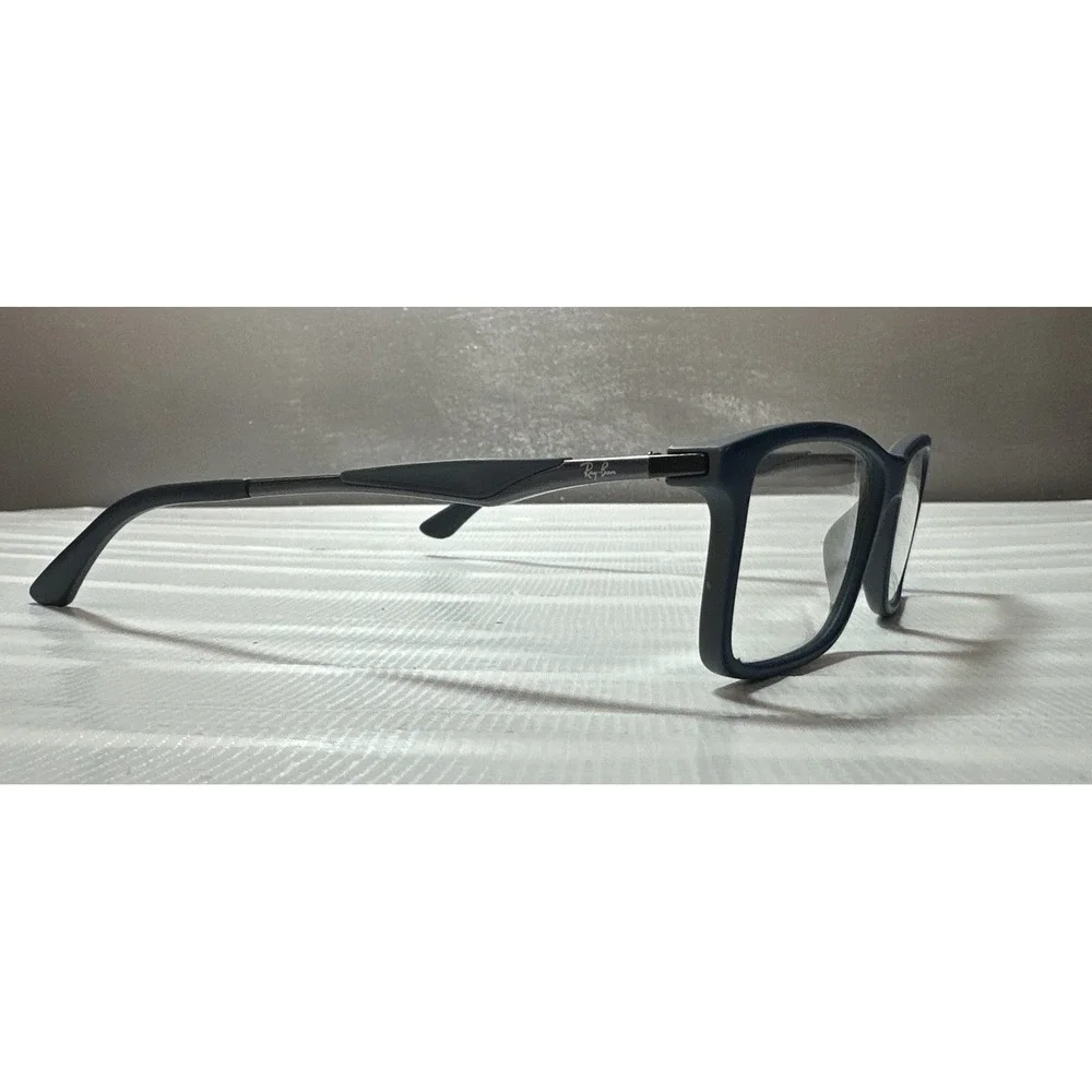 RAY-BAN RB7023 55-17 145mm Matte Black/Grey Eyeglasses Frames Only